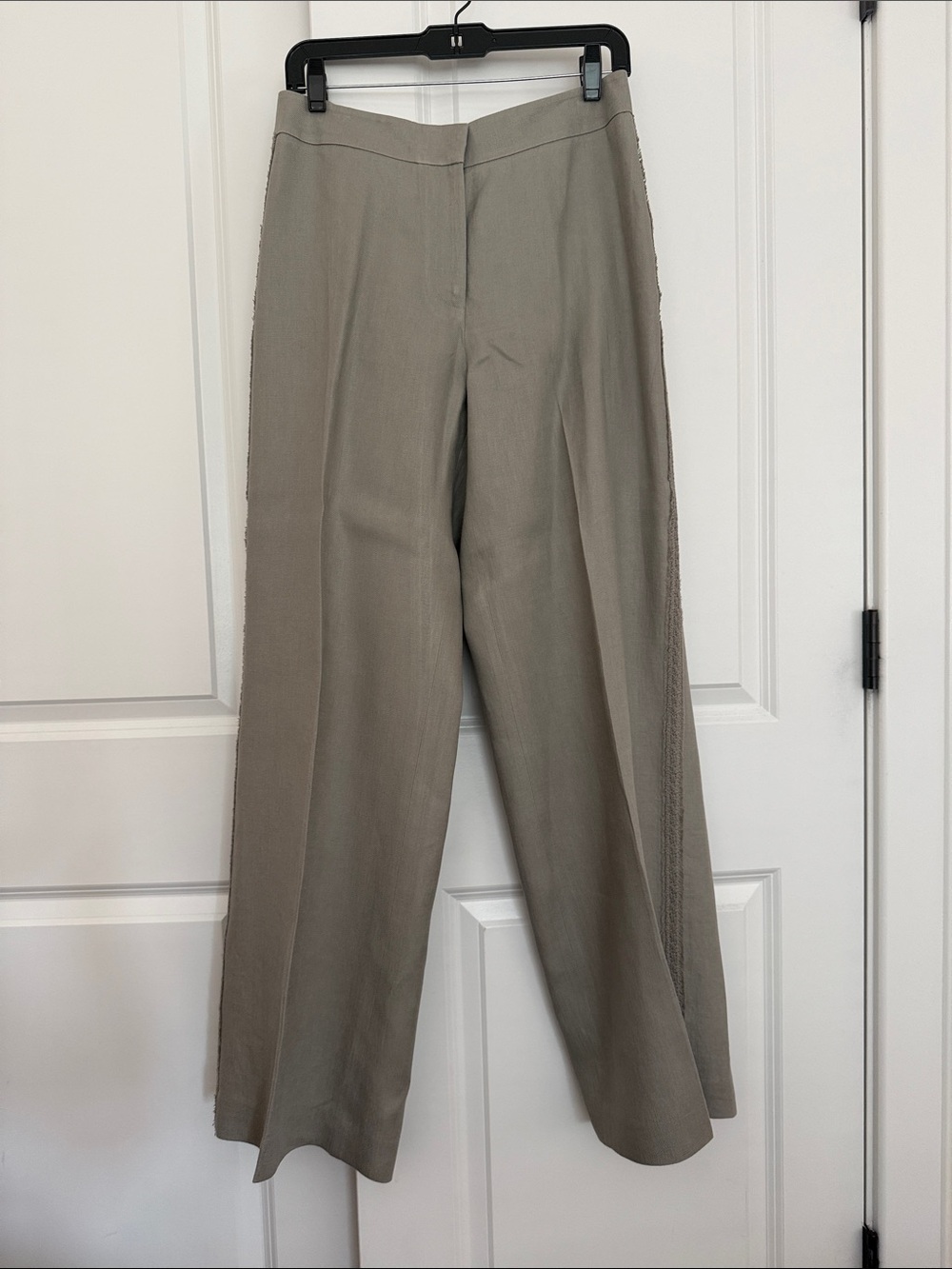 Wide-Leg Women’s Dress Pants — Taupe